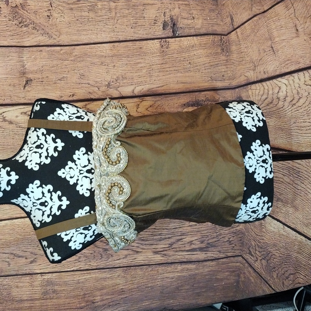 Handmade Gold Formal Top